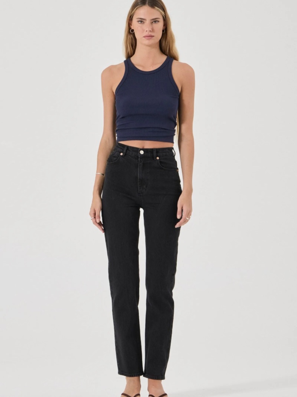 ROLLA'S Loulou Straight Jean Long - Noir